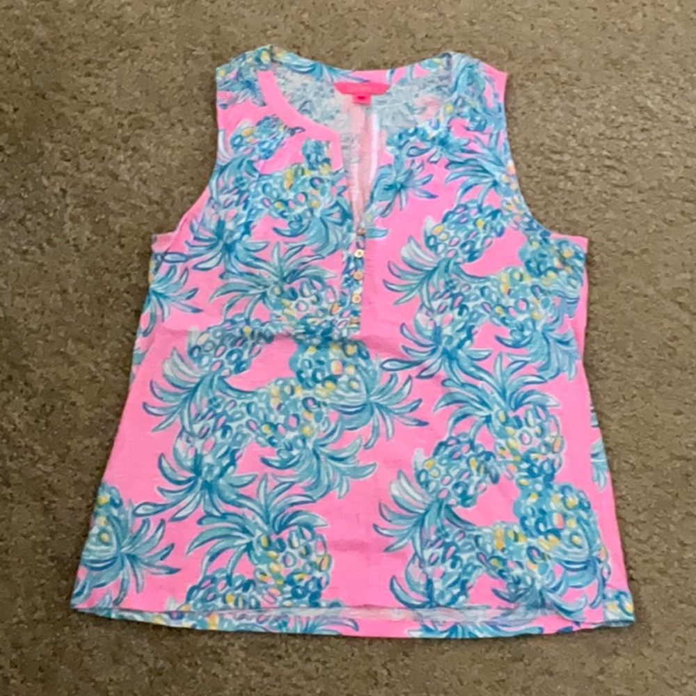Sleeveless Lilly Pulitzer colorful top